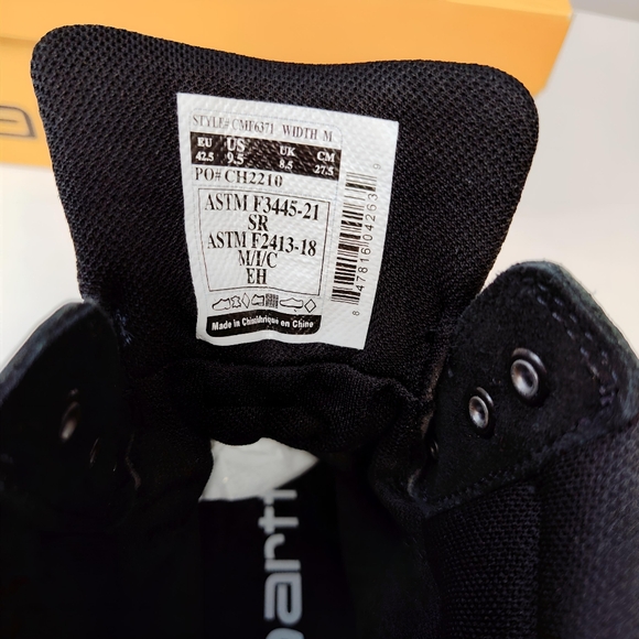 Carhartt Rugged Flex Waterproof 6" Composite Toe MEN'S Size 9.5 M CMF6371 - Picture 4 of 10